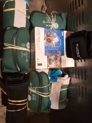 Pack Mascarilla + 5 Pares Guantes Trabajo