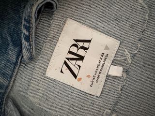 Mono vaquero Zara crop top y pantalón