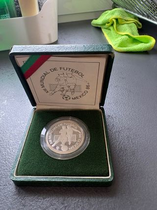 Moneda Plata 925 Portugal 100 Escudos México 86