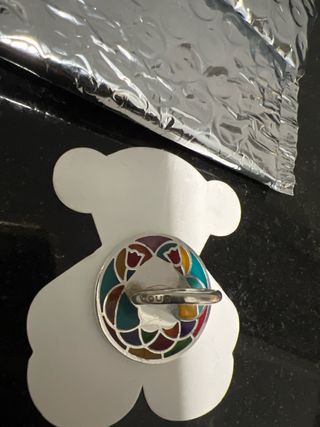 Anillo Tous Plata Multicolor Talla Grande