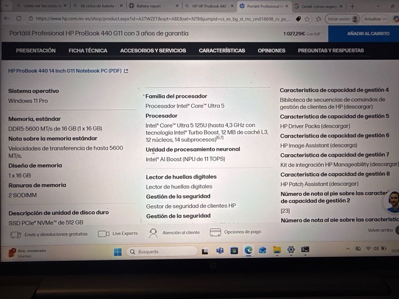 HP ProBook 440 G11 IntelCore Ultra 5 125U afbeelding 3