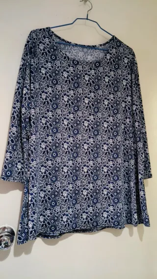 Blusa Talla Grande XXL Estampado Floral