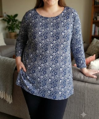 Blusa Talla Grande XXL Estampado Floral