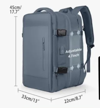 Mochila cabina extensible gris