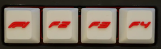 Keycaps F1, F2, F3, F4
