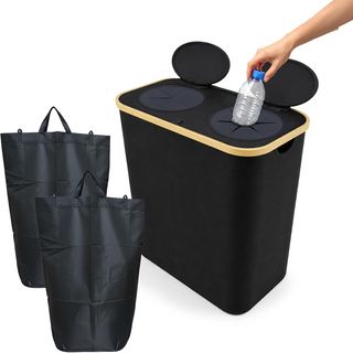 Cesto de reciclaje botellas plástico-vidrio 140L