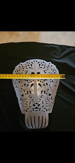 Mantilla de madrina blanca 220x 100cm  y peineta