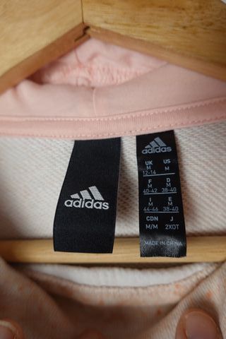 Sudadera Adidas Rosa Pastel Talla M