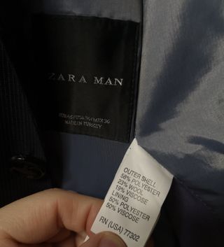 Chaqueta Zara hombre bolsillo talla 46