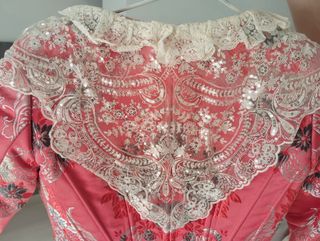 Traje Fallera con tela para zapatos