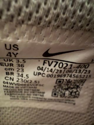 Zapatillas Nike Niño Talla 36