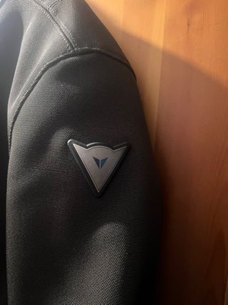 Chaqueta Moto Dainese Verde Cuello Cuero