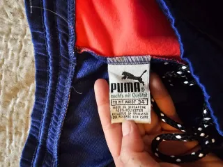 Pantaloni tuta Puma Equipment vintage blu/arancio