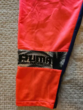 Pantaloni tuta Puma Equipment vintage blu/arancio