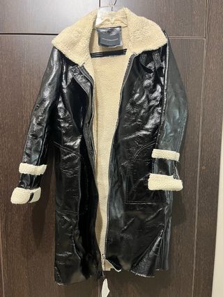 Abrigo Adolfo Dominguez Negro Pelo