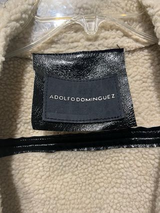 Abrigo Adolfo Dominguez Negro Pelo