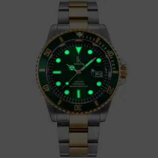 Reloj LK Colouring Hombre Elegante Oro Verde