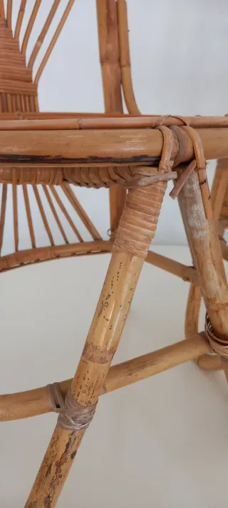 Sillas de bambú y ratán