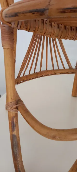 Sillas de bambú y ratán