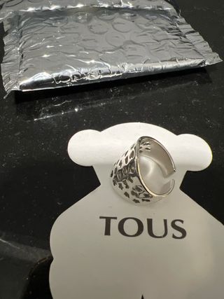 Anillo Tous Plata Corazones Ajustable