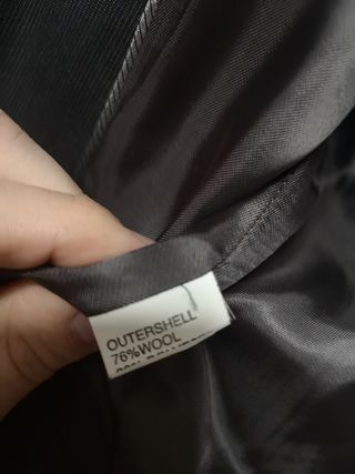 Chaqueta Zara hombre gris tailored fit talla 46