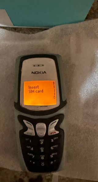 Teléfono Móvil Nokia BLB-2 Gris/Azul