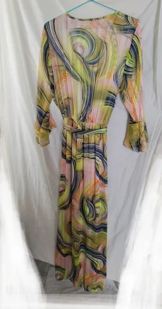 Vestido largo estampado talla única para una 44