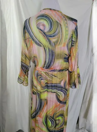 Vestido largo estampado talla única para una 44