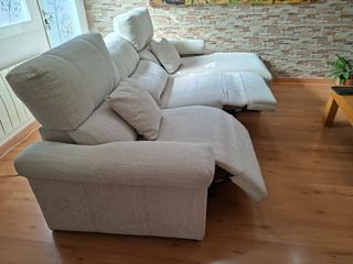 Sofá 3 plazas relax + Chaise Longe