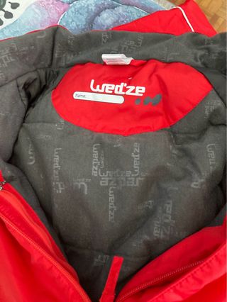 Mono de esquí rojo talla 14 Decathlon