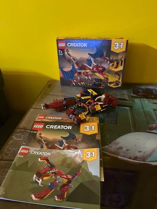 LEGO Creator 31102 Drago Rosso 3 in 1