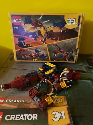 LEGO Creator 31102 Drago Rosso 3 in 1