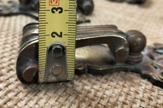 Tiradores de bronce antiguos (4 unidades)