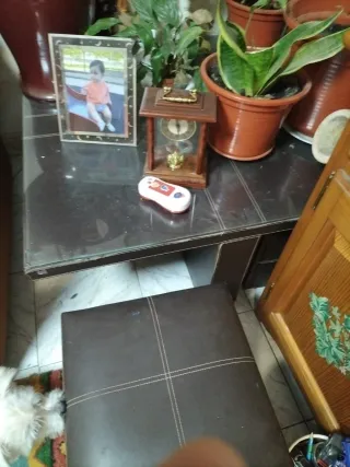 Mesa de centro madera y cristal