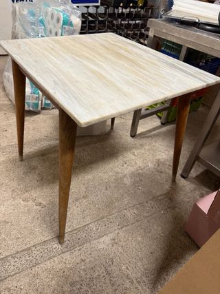 Tavolo antico in marmo massiccio + gambe in legno