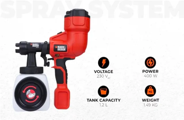 Pistola Pintar Black & Decker HPLP200