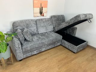 Sofá Cama Gris 3 Plazas Nuevo