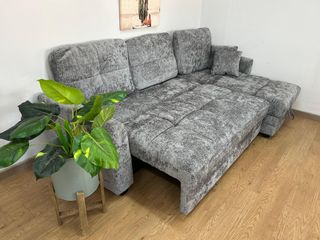 Sofá Cama Gris 3 Plazas Nuevo