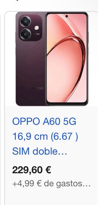 Oppo A60 128GB Morado PRECIO NEGOCIABLE
