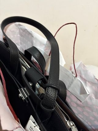 Bolso Parfois Negro Cuero Nuevo Con Etiqueta