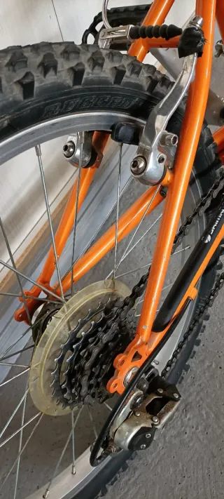 Bicicleta infantil Kiddy 20 naranja/verde