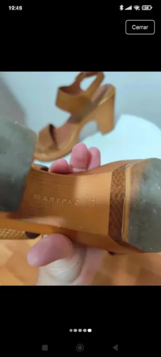 Sandalias Marypaz Marrones Talla 39