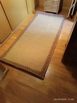 Alfombra alargada 0,95x1,93m ribeteada