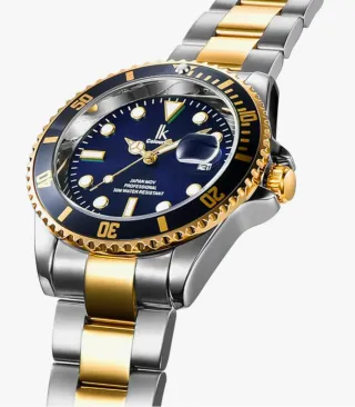 Reloj LK Colouring Hombre Elegante Azul Dorado