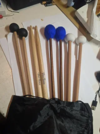 Kit Mazos Batería VixxNoxx 4 Pares + Bolsa