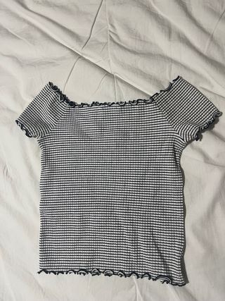 Top Canale Negro y Blanco