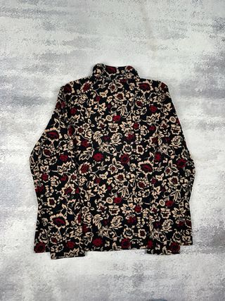 Forro Polar Mujer Estampado Flores