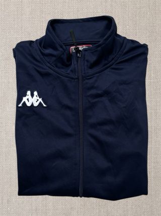Chaqueta Kappa cremallera azul y roja Talla M