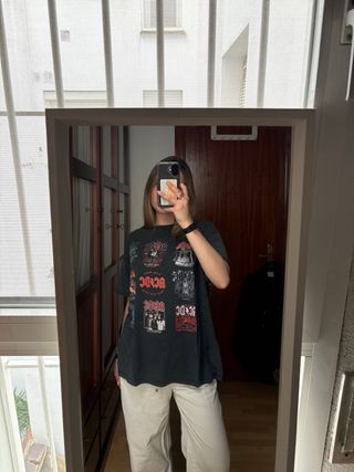 Camiseta ACDC bershka