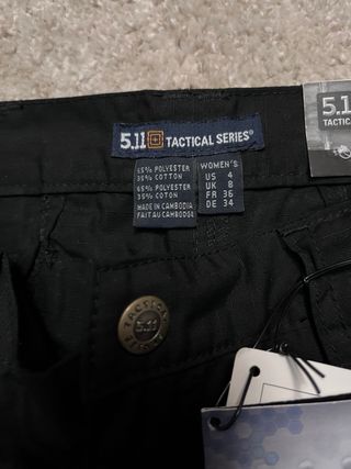 Pantalones Tácticos 5.11 Mujer Negro